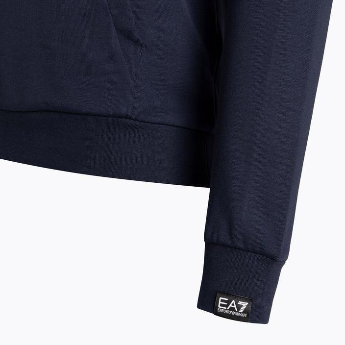 Bluza męska EA7 Emporio Armani Train Logo Series Oversize Logo Hoodie Coft navy blue 4