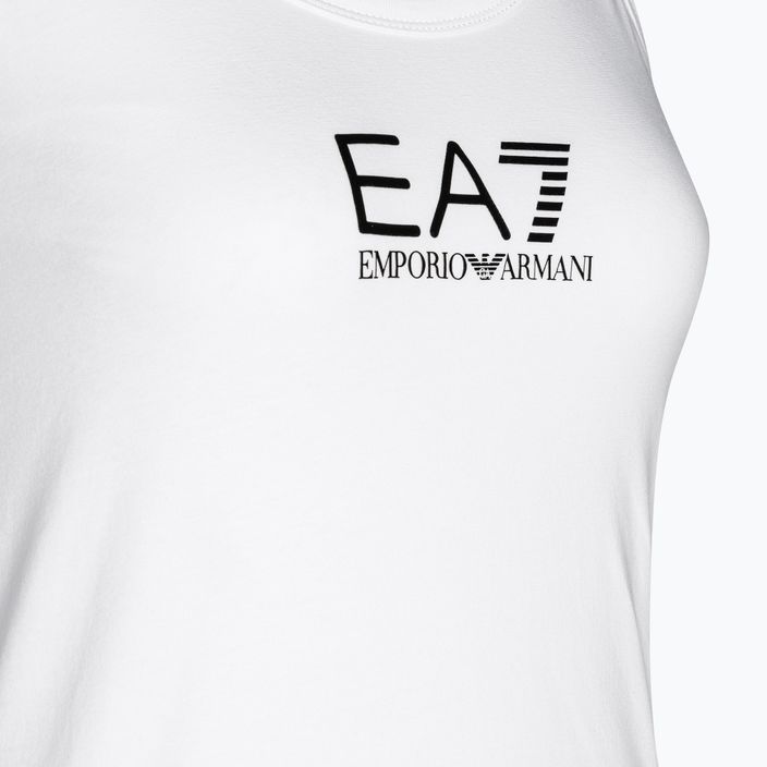 Tank top damski EA7 Emporio Armani Train Shiny white/logo black 3