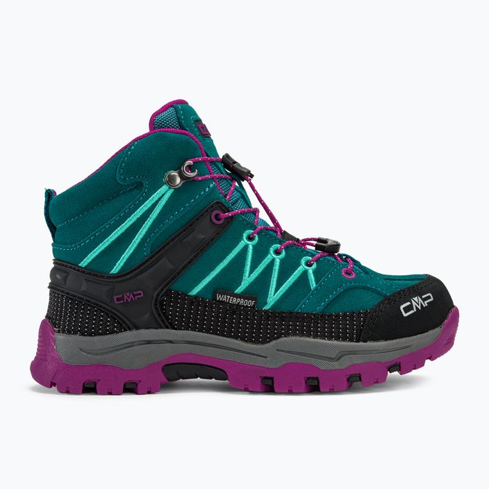 Buty trekkingowe dziecięce CMP Rigel Mid Wp lake/pink fluo 2