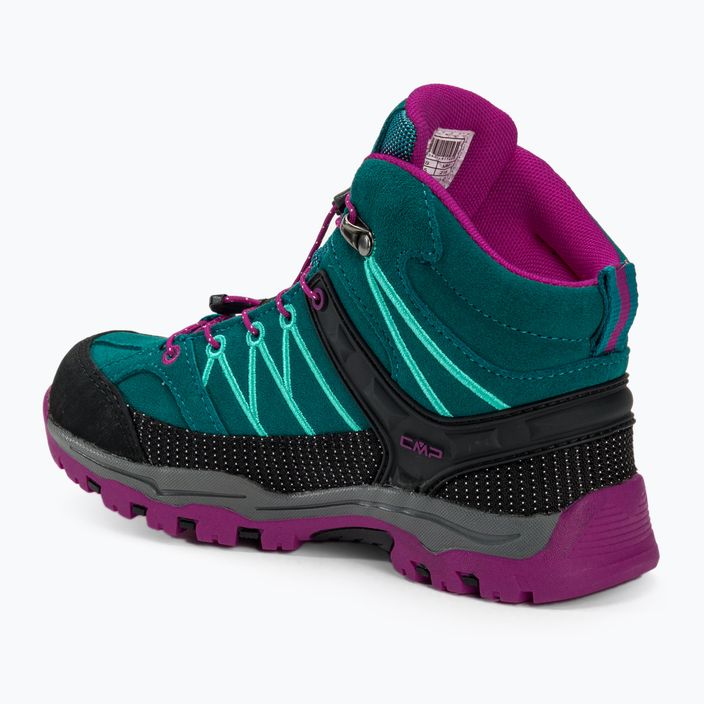 Buty trekkingowe dziecięce CMP Rigel Mid Wp lake/pink fluo 3