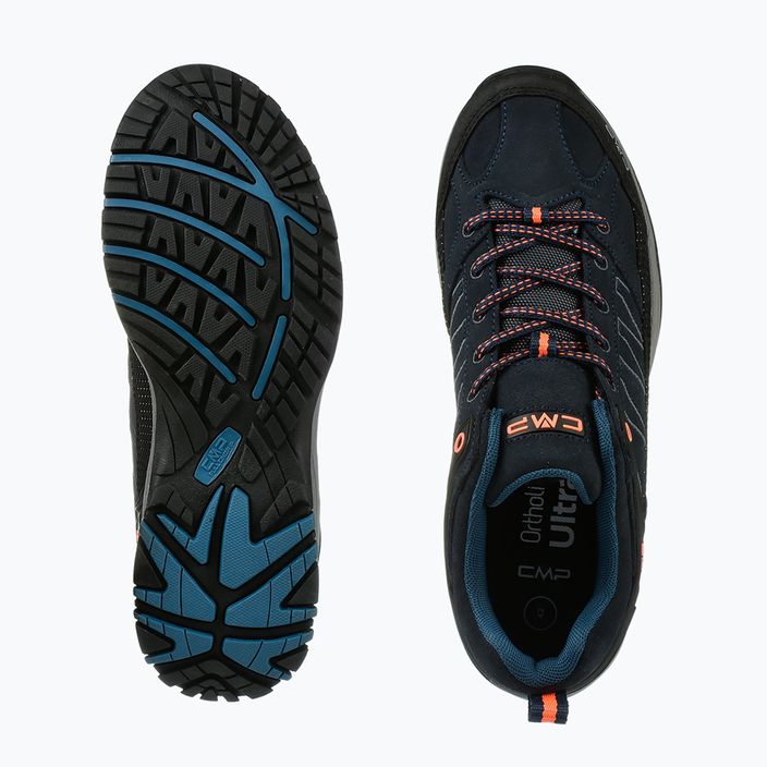 Buty trekkingowe męskie CMP Sun black blue/flash orange 16