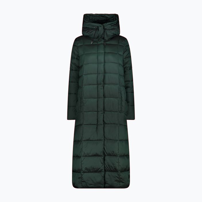 Płaszcz puchowy damski CMP Coat Fix Hood zielona 32K3136 10