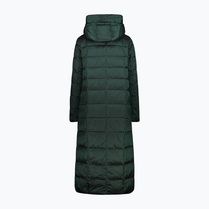 Płaszcz puchowy damski CMP Coat Fix Hood zielona 32K3136 6