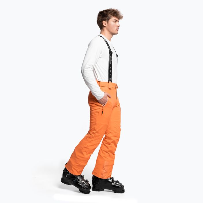 Spodnie narciarskie męskie CMP pomarańczowe 3W04467/C593 2