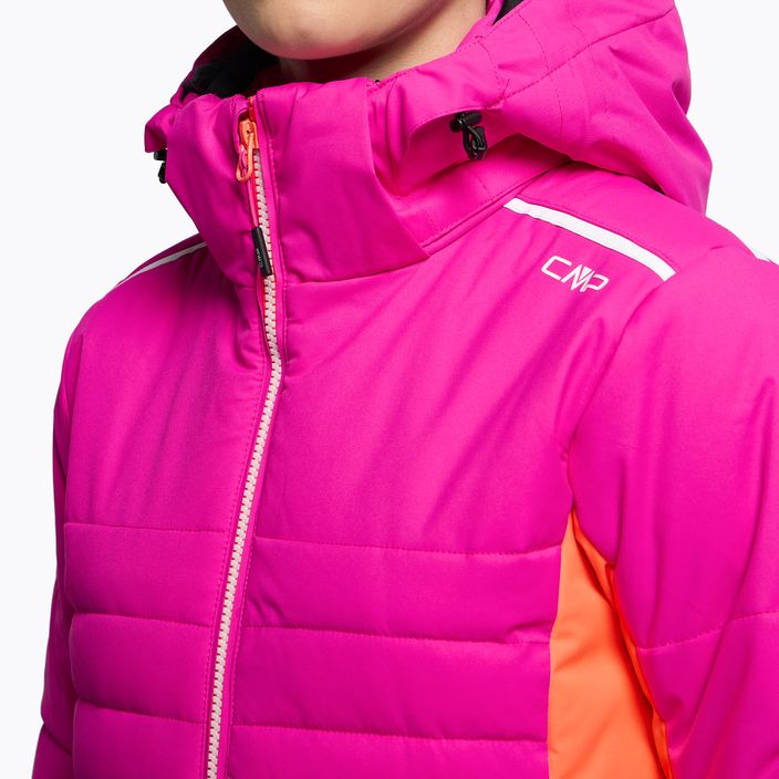 Kurtka narciarska damska CMP różowo-pomarańczowa 31W0226/H924 6