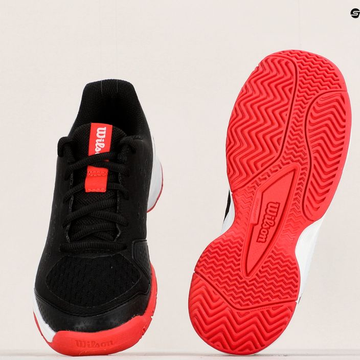 Buty do tenisa dziecięce Wilson Rush Pro L Jr black/white/red 12