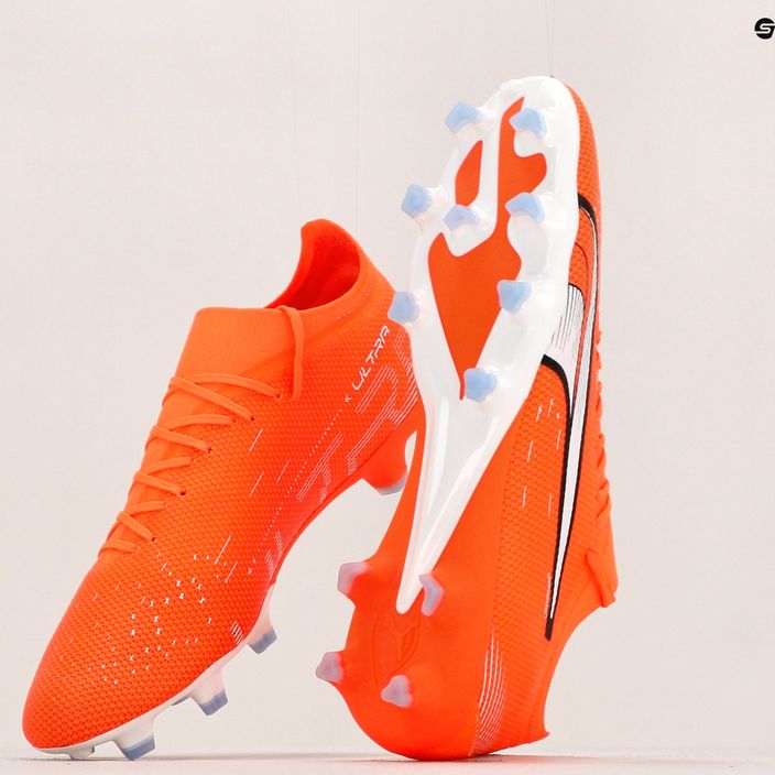 Buty piłkarskie męskie PUMA Ultra Match FG/AG ultra orange/puma white/blue glimmer 12