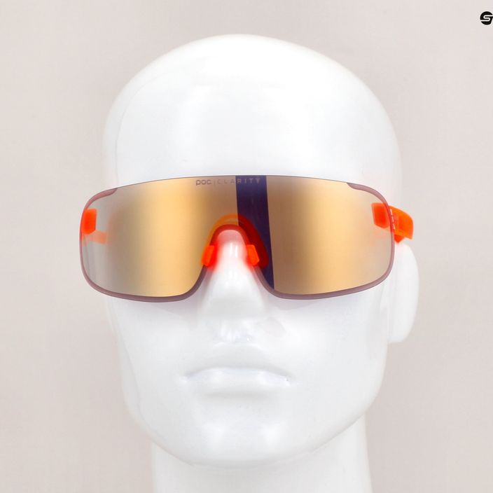 Okulary przeciwsłoneczne POC Elicit fluorescent orange translucent/clarity road gold 9