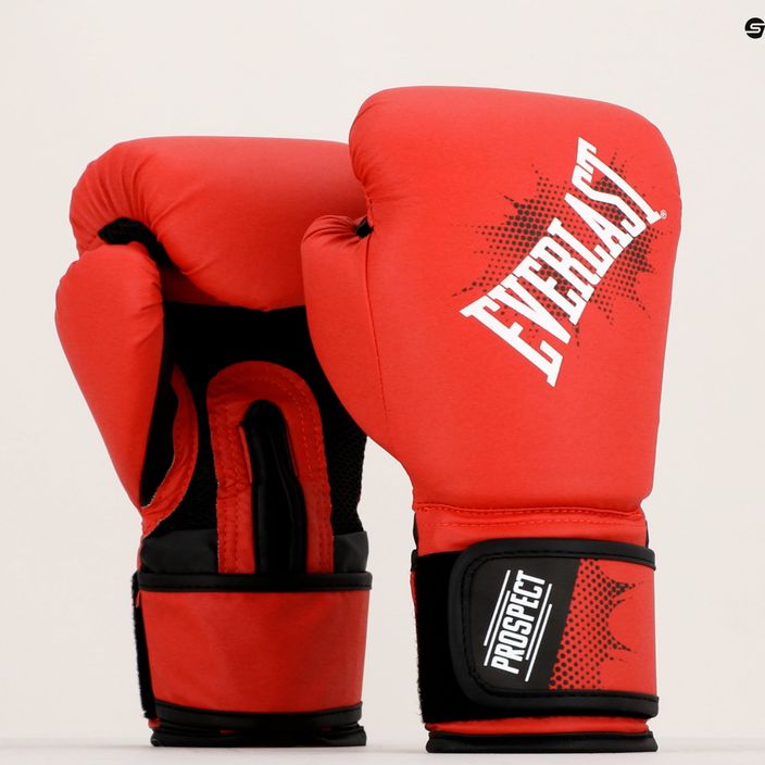 Rękawice bokserskie dziecięce Everlast junior Pu Prospect Gloves czerwone EV4600 7