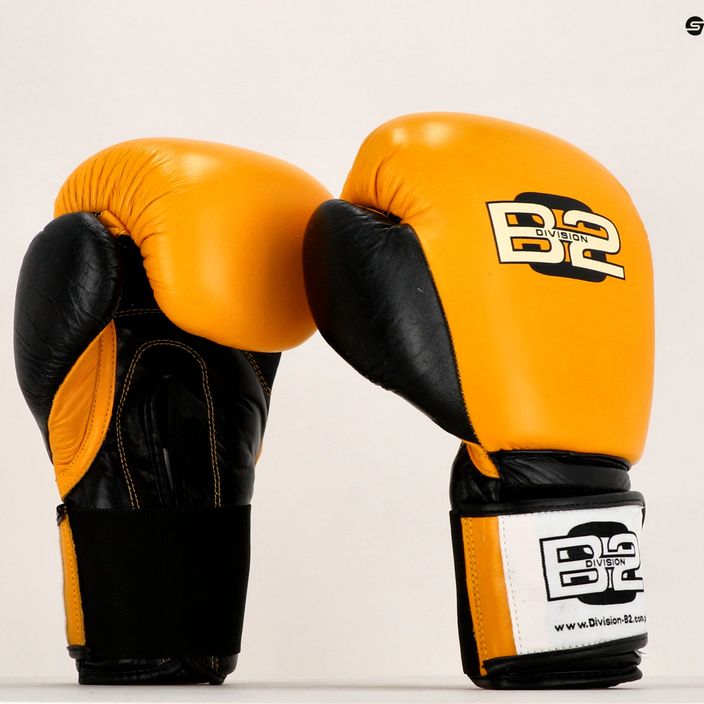 Rękawice bokserskie DIVISION B-2 DIV-SG01 yellow/black 7