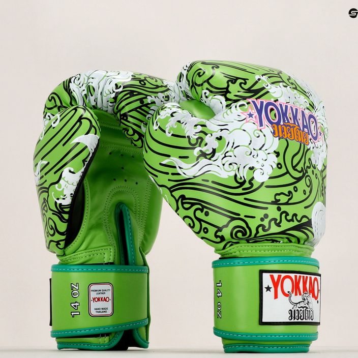 Rękawice bokserskie YOKKAO Hawaiian lime green 6