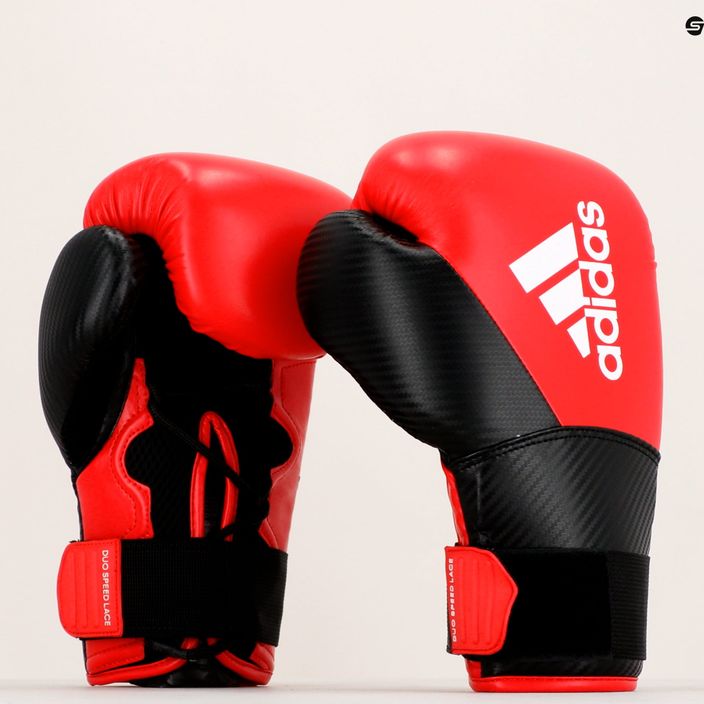 Rękawice bokserskie adidas Hybrid 250 Duo Lace czerwone ADIH250TG 9