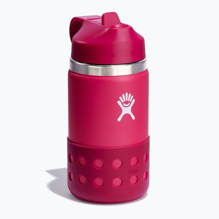 Butelka termiczna Hydro Flask Wide Mouth Straw Lid And Boot 2024 355 ml peony 2