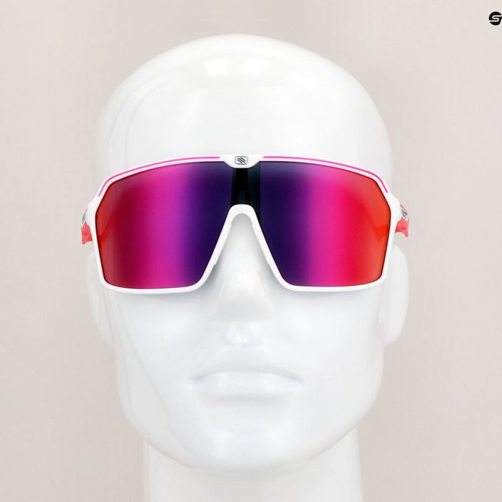 Okulary przeciwsłoneczne Rudy Project Spinshield white/pink fluo matte/multilaser red 8