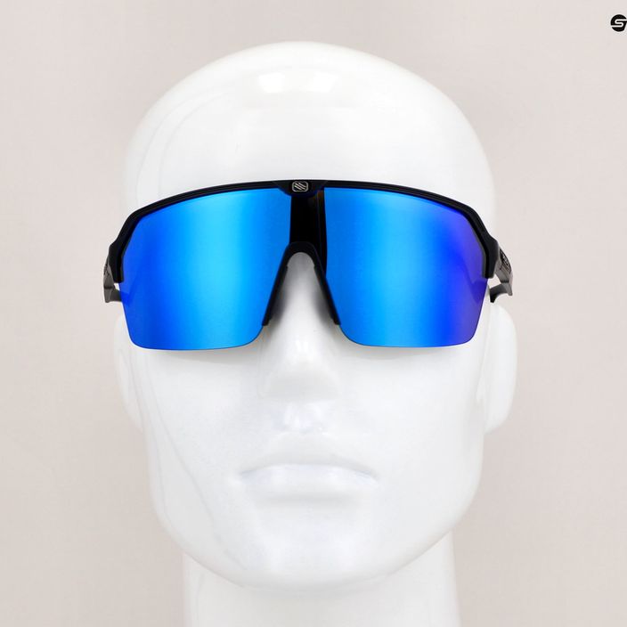 Okulary przeciwsłoneczne Rudy Project Spinshield Air black matte/multilaser blue 8