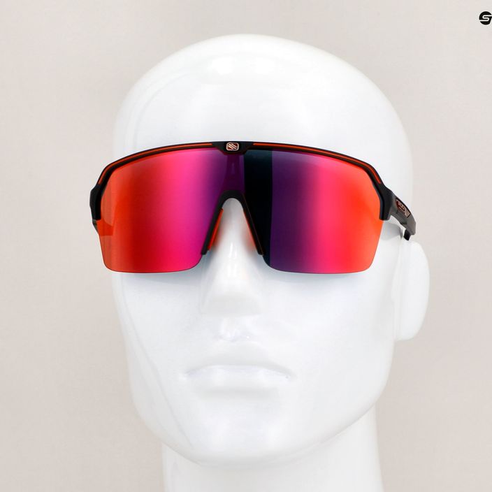Okulary przeciwsłoneczne Rudy Project Spinshield Air black matte/multilaser red 8