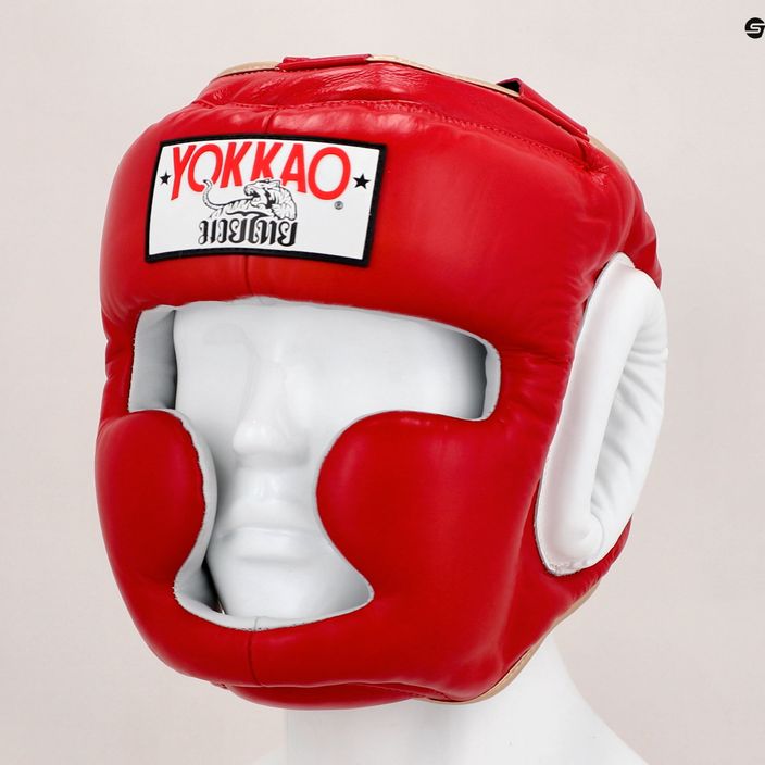 Kask do sportów walki YOKKAO Training Headguard red 12
