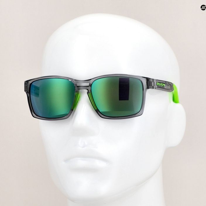 Okulary przeciwsłoneczne Rudy Project Spinair 57 crystal graphite/polar 3fx hdr multilaser green 12