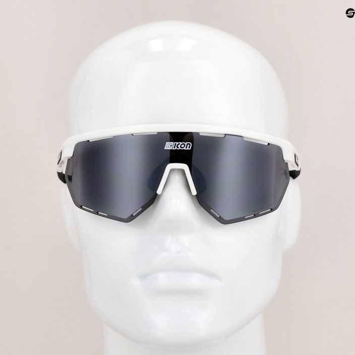 Okulary przeciwsłoneczne SCICON Aerowing white gloss/scnpp multimirror silver 9