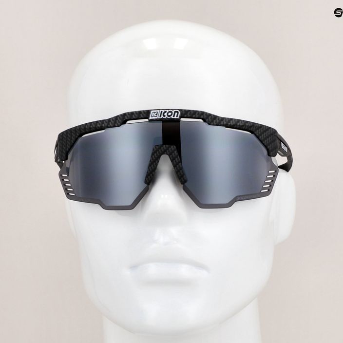 Okulary przeciwsłoneczne SCICON Aeroshade Kunken carbon matt/scnpp multimirror silver EY31081200 8