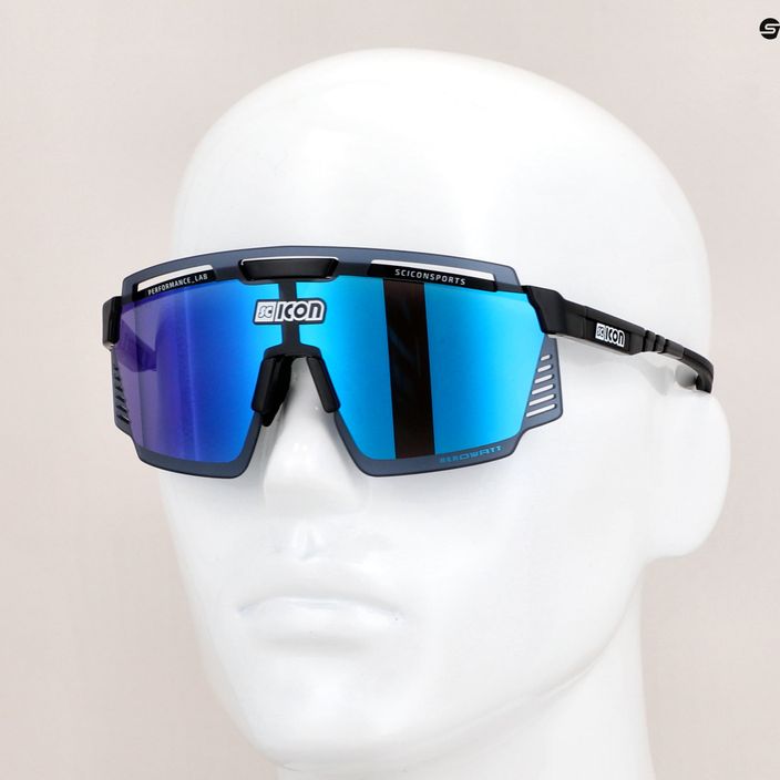 Okulary przeciwsłoneczne SCICON Aerowatt black gloss/scnpp multimirror blue 8