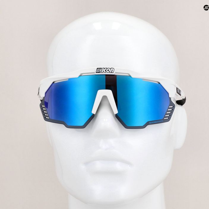Okulary przeciwsłoneczne SCICON Aeroshade Kunken white gloss/scnpp multimirror blue 9