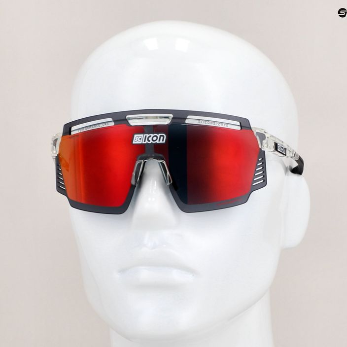 Okulary przeciwsłoneczne SCICON Aerowatt crystal gloss/scnpp multimirror red 8
