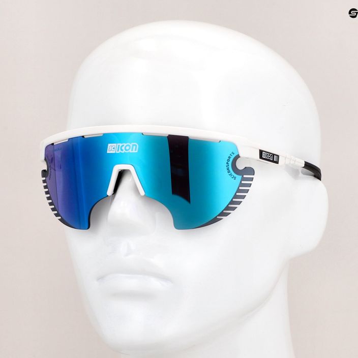 Okulary przeciwsłoneczne SCICON Aerowing Lamon white gloss/scnpp multimirror blue 9