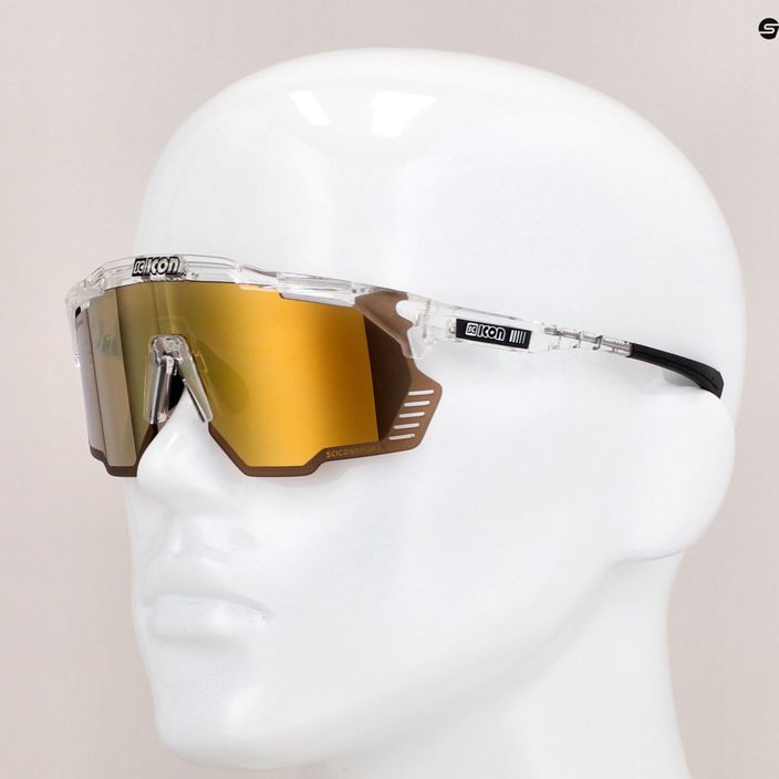 Okulary przeciwsłoneczne SCICON Aeroshade Kunken crystal gloss/scnpp multimirror bronze 9