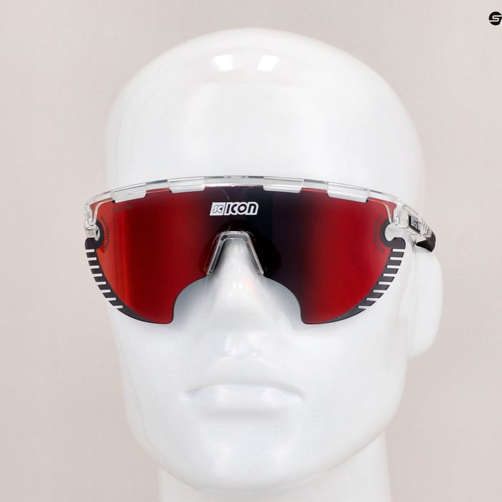 Okulary rowerowe SCICON Aerowing Lamon crystal gloss/scnpp multimirror red EY30060700 8