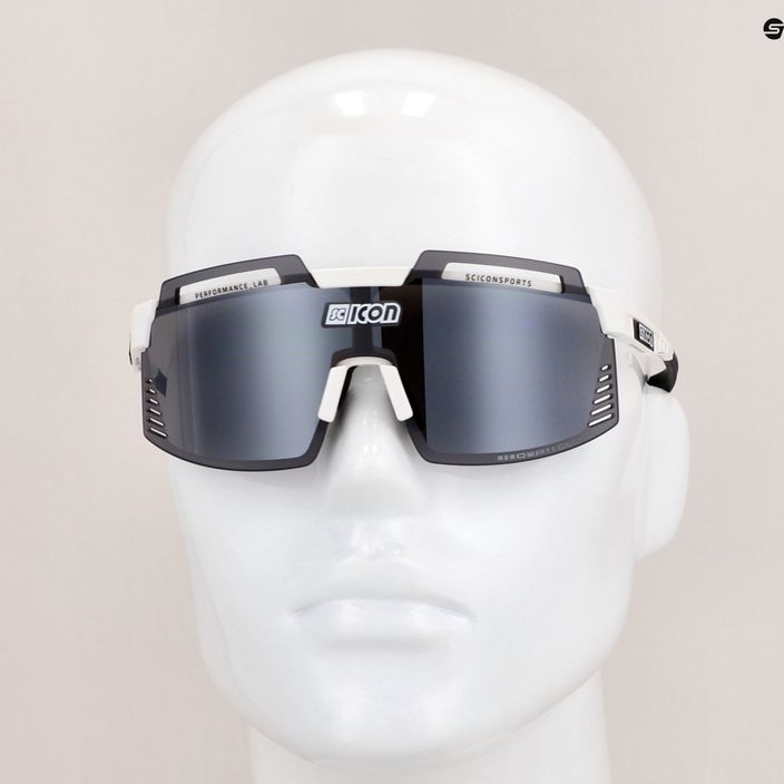 Okulary przeciwsłoneczne SCICON Aerowatt Foza white gloss/scnpp multimirror silver 8