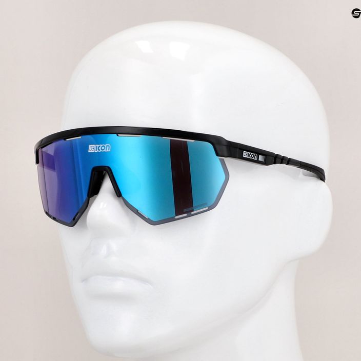 Okulary przeciwsłoneczne SCICON Aerowing black gloss/scnpp multimirror blue 9