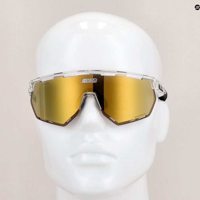 Okulary przeciwsłoneczne SCICON Aerowing crystal gloss/scnpp multimirror bronze 9