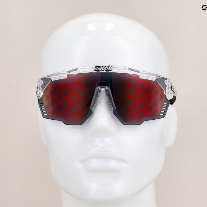 Okulary przeciwsłoneczne SCICON Aeroshade Kunken crystal gloss/scnpp monogram multimirror red 9