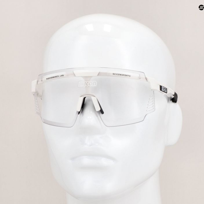 Okulary przeciwsłoneczne SCICON Aerowatt white gloss/scnpp photocromic silver 11