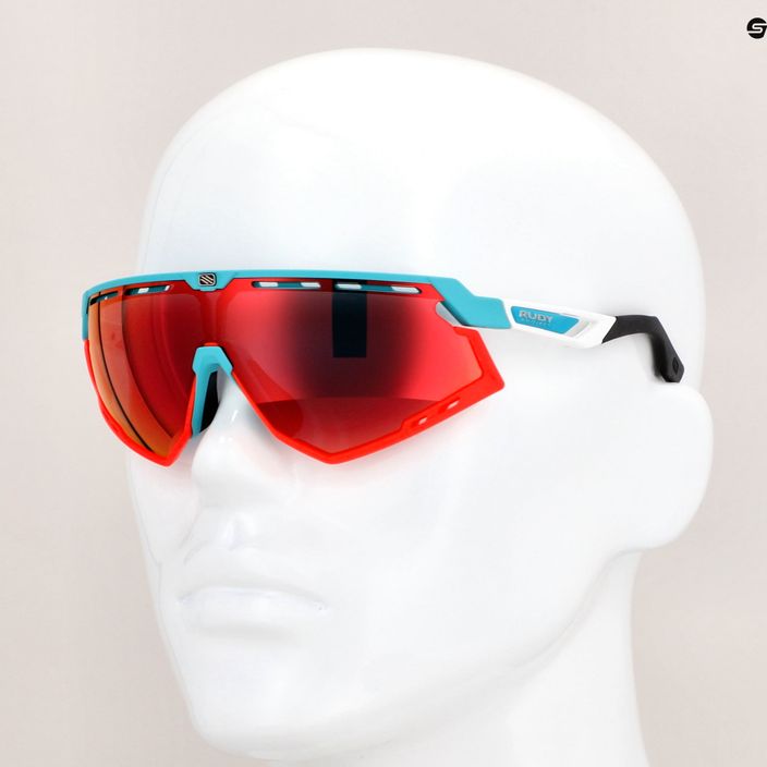 Okulary przeciwsłoneczne Rudy Project Defender emerald white matte/multilaser red 9