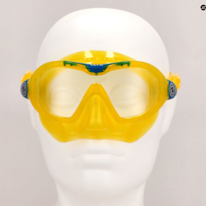 Maska do snorkelingu dziecięca Aqualung Mix yellow/petrol 7