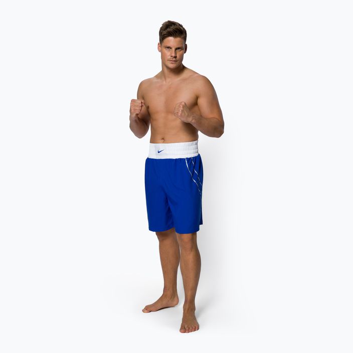 Spodenki bokserskie męskie Nike Boxing Short royal/white 2