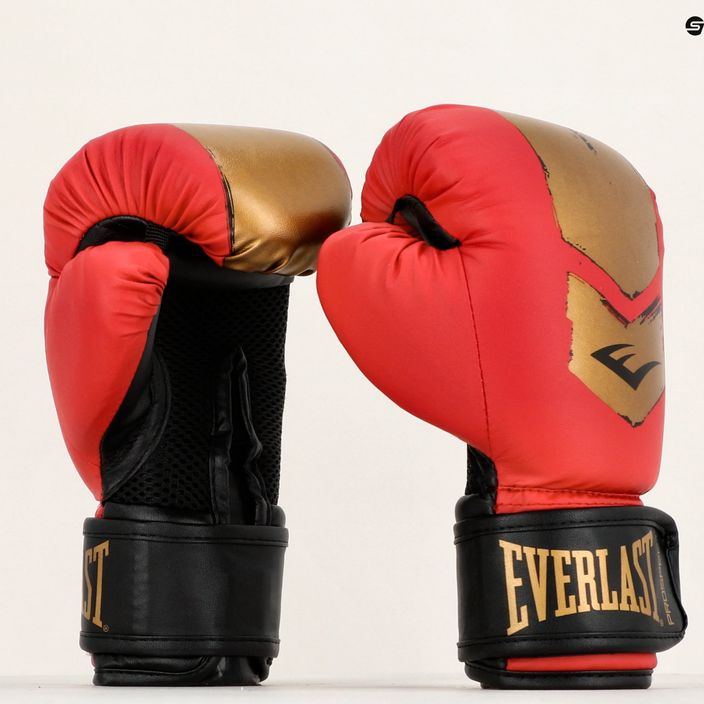 Rękawice bokserskie dziecięce Everlast Prospect 2 czerwono-złote EV4602 RED/GLD 9
