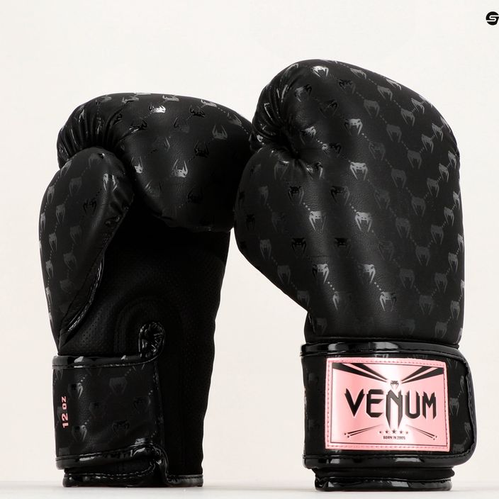 Rękawice bokserskie Venum Impact Monogram czarno-złote VENUM-04586-537 15