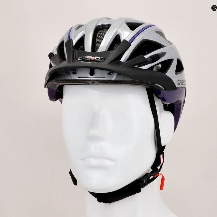 Kask rowerowy CASCO Activ 2 silver/violet 9