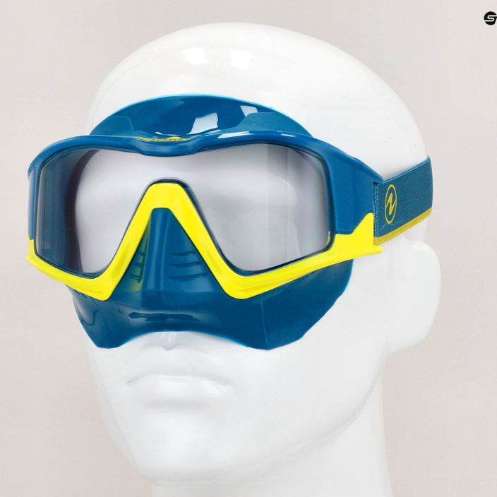 Maska do snorkelingu Aqualung Vita petrol/yellow 10