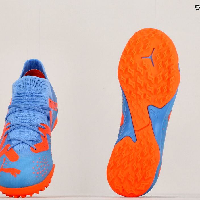 Buty piłkarskie dziecięce PUMA Future Match TT + Mid blue glimmer/puma white/ultra orange 16