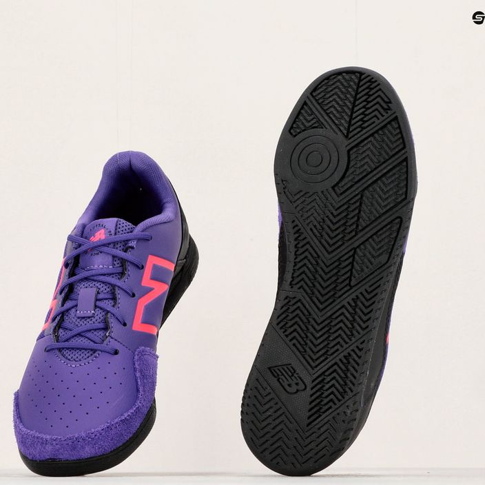 Buty piłkarskie dziecięce New Balance  Audazo V6 Command JNR IN prism purple 17