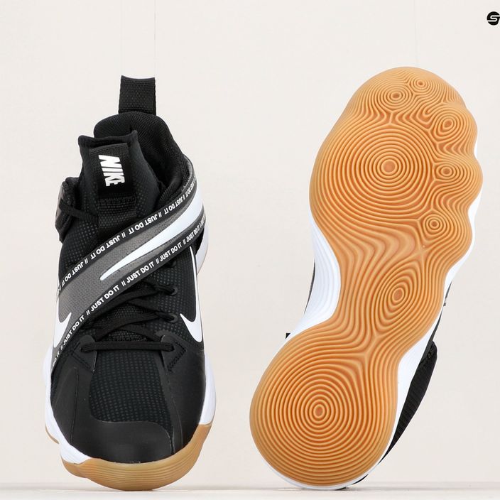 Buty do siatkówki Nike React Hyperset black/white/gum light brown 12