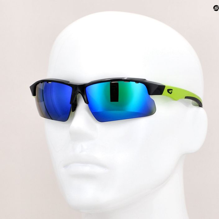 Okulary przeciwsłoneczne GOG Faun black/green/ polychromatic green 9