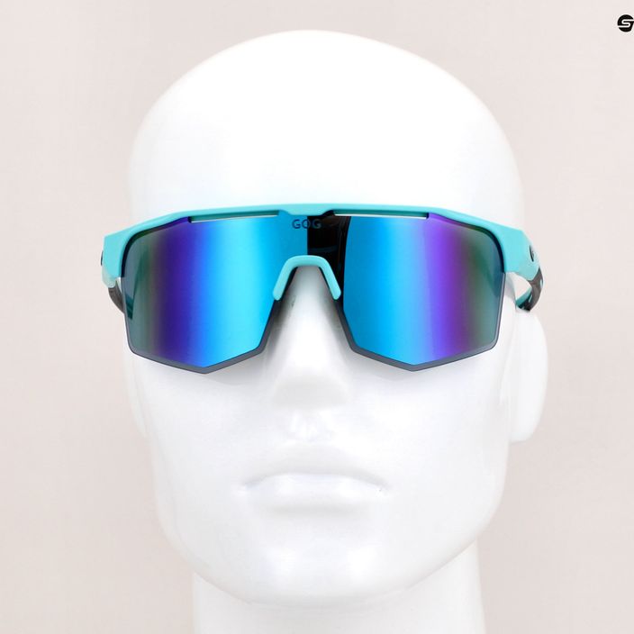 Okulary przeciwsłoneczne GOG Athena matt turquoise/ black/white blue 9