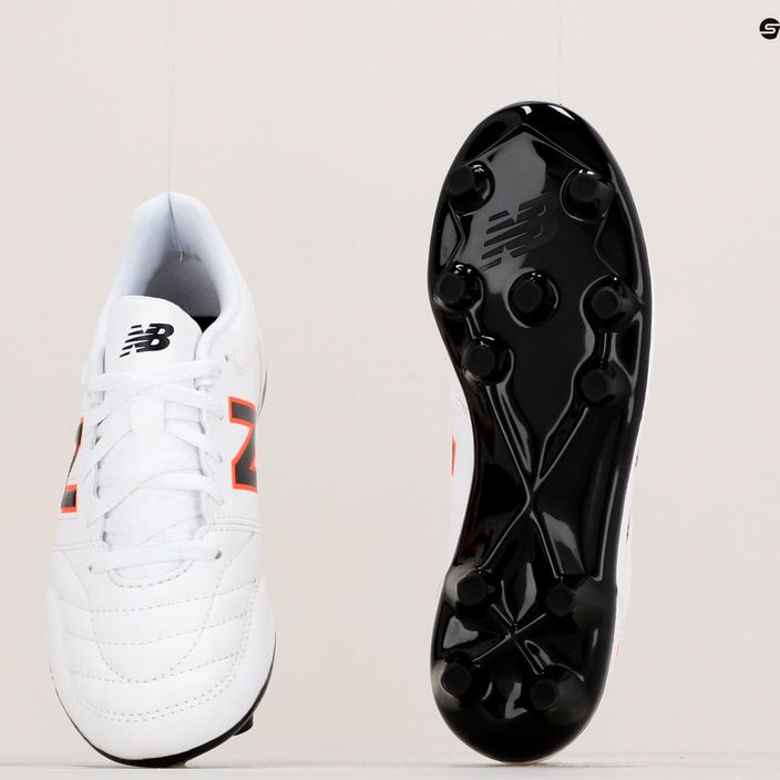 Buty piłkarskie dziecięce New Balance 442 v2 Academy JNR FG white 17