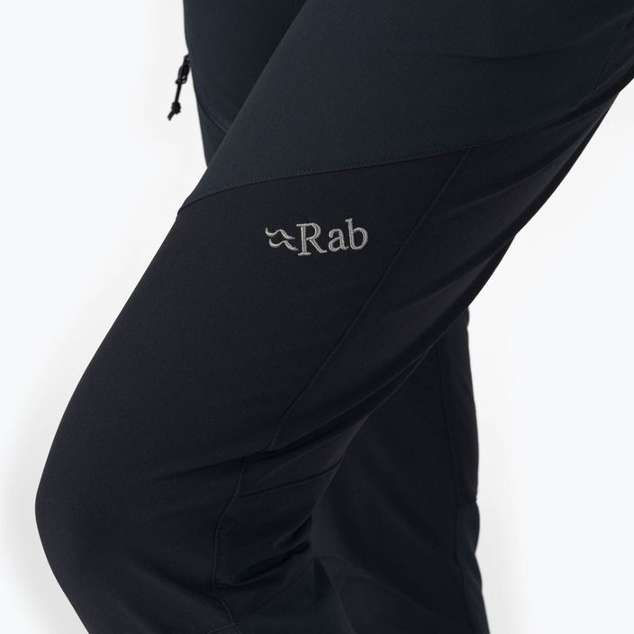 Spodnie softshell damskie Rab Torque Mountain beluga/black 4