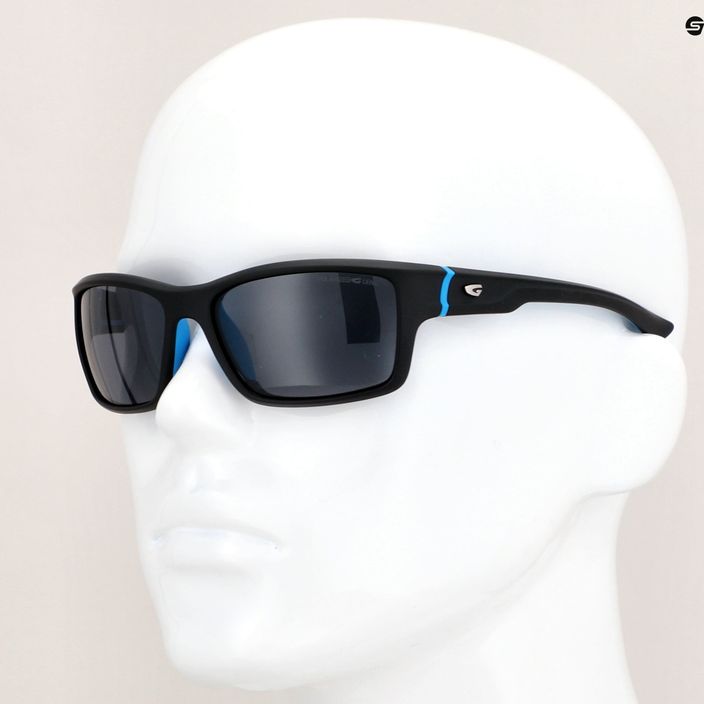Okulary przeciwsłoneczne GOG Alpha matt black/blue/smoke 9
